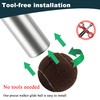 HiBallBall 4 Pack Precut Tennis Balls for Walkers, Heavy Duty