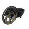 Cast Iron incense, charcoal and resin burner with Lotus flower