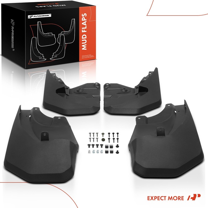 A-Premium Set of 4PCS Mud Flaps Splash Guards Mudguards Mudflaps