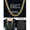ChainsHouse Men Women 14K Gold Plated Chain Hip Hop Fashion