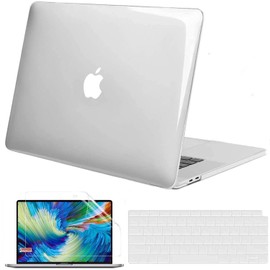 GVTECH para MacBook Air Retina de 13 Pulgadas Crystal Clear Case 2010-2017 A1466/A1369, Carcasa rígida de plástico y Cubierta para Teclado y Protector de Pantalla Compatible con Macbook Air 13.3 Old