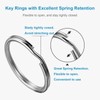 ASIRYVA 12 Pcs Key Ring Hoop, Key Rings Keyring Ringsfor