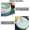 4 Pcs Portion Control Plate,9 Inch Divided Plates for Adults