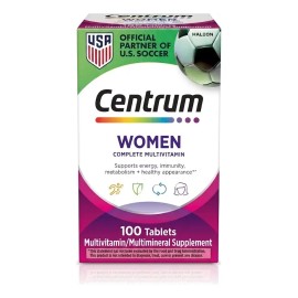Multivitamínico Centrum Mujer Suplemento Vitaminas Minerales Vitalidad 100 Tabletas