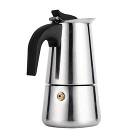 Kaffeemaschine 100 ml / 200 ml / 300 ml / 450 ml Edelstahl Moka-Kanne Espresso Kaffeemaschine Herd Home Office Kochfeld Espresso Moka-Kannen(100ml)
