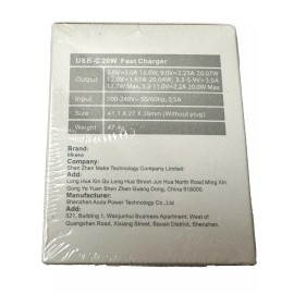 Mkeke USB-C 20w Fast  Charger for Mobile Cell Phones & Tablets New Sealed