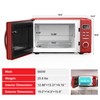 Galanz GLCMKZ09RDR09 Retro Countertop Microwave Oven with Auto Cook &