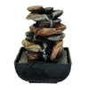 Relaxus Mini Aqua Stones Indoor Water Fountain, 5.25" x 5.25"