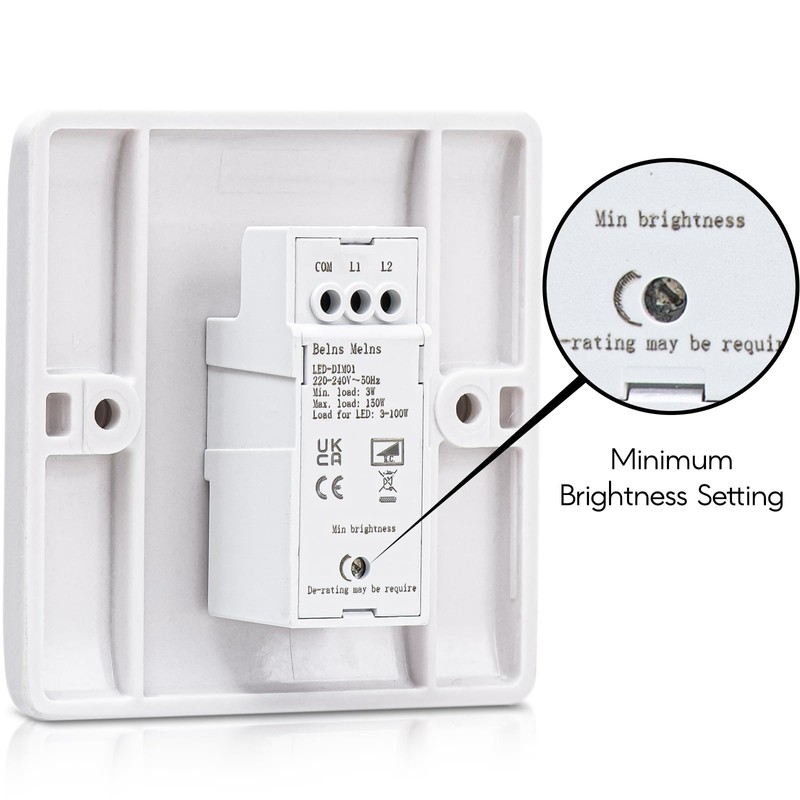 Ledivion Dimmer Switch, LED Dimmer Switch Trailing Edge Rotary 1