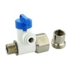 John Guest ASVPP5LF Angle Stop Adapter Valve, 1/2" x 3/8"