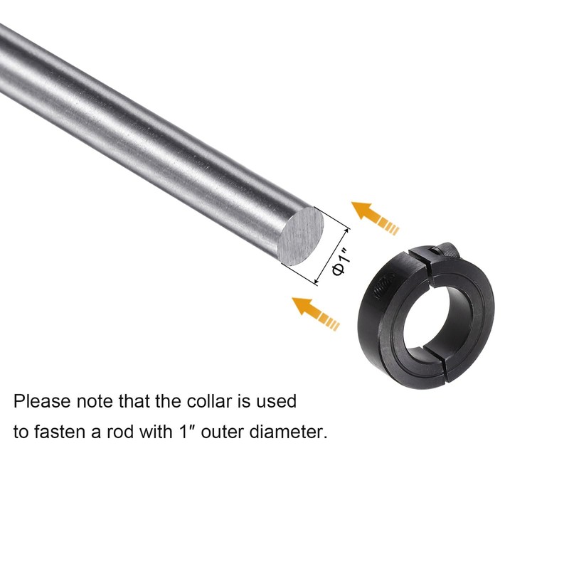 sourcing map Shaft Collar for 1" Rod 1-3/4" OD 1/2"