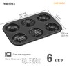 CHEFMADE Donut Pan, Nonstick 6 Cavity Pattern Doughnut Pan for
