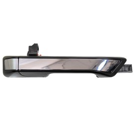 PT Auto Warehouse HO-3617MP-FR - Manija exterior exterior para puerta, color negro imprimado con inserto cromado, lado delantero derecho del pasajero