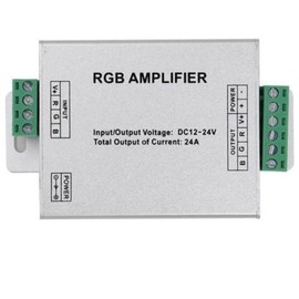 12V-24V 3 Channel Data Signal Repeater Controller for RGB LED Strip 5050 3528 SMD (Amplifier)