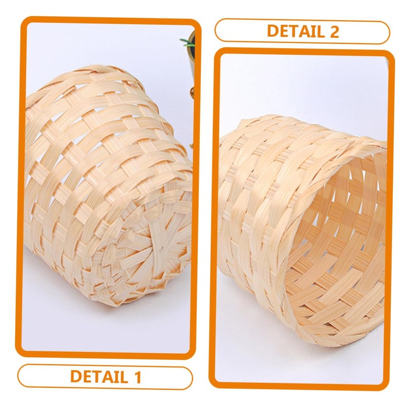 Totority 6pcs Mini Woven Baskets Decorative Tiny Baskets for Storage