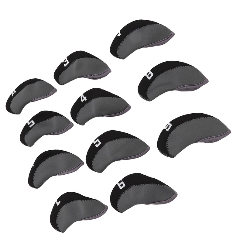 11PCS Golf Club Head Covers Neoprene Numbered Golf Club Head