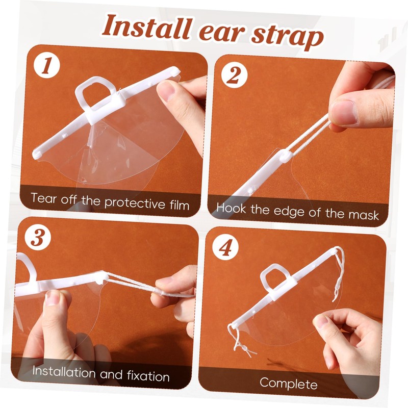 Ciieeo 20pcs Anti-Fog Mask for Chef Nose Mouth Cover Food