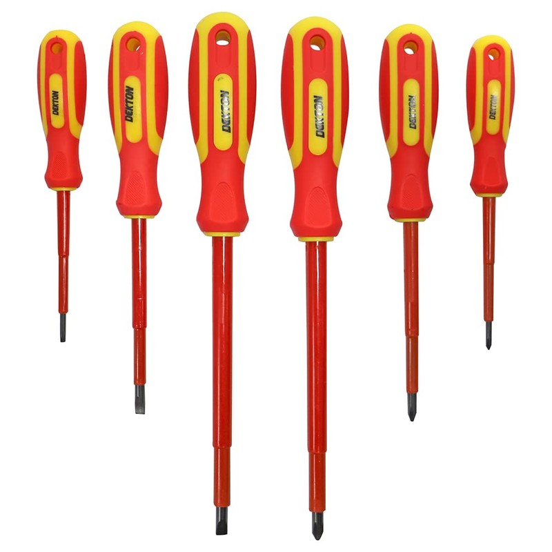 DEKTON 6PC INSULATED SCREWDRIVER SET