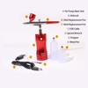 Auto Cordless Airbrush Kit Rechargeable Handheld 17.4psi Compressor for Nails