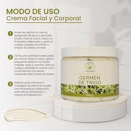 Crema Corporal De Germen De Trigo Antioxidante 400 Gr Productos Mart Mexico