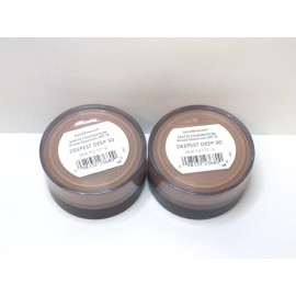 BAREMINERALS MATTE FOUNDATION SPF 15 DEEPEST DEEP 30 0.21 OZ *LOT OF 2* SEALED