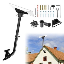 Gen 3 Starlink Mount, Adjustable Starlink Mounting Kit with Grommets & Cable Clips, Wall/Roof Pole Mount Bracket for Starlink Internet Kit Satellite, Compatible with Gen 3 Starlink Dish Pipe Adapter