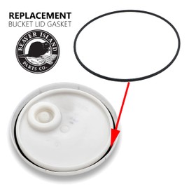 Junta tórica de tapa de cubo para cubos o cubos de 3.5, 5, 6 y 7 galones (paquete de 5)