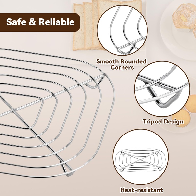 2PCS Crisper Stainless Steel Rack for Ninja Crispi FN101