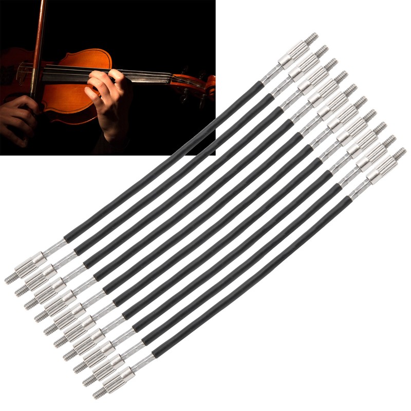 10Pcs 1/2 1/4 Violin Tailgut Tail Gut Steel Wire Tailcord
