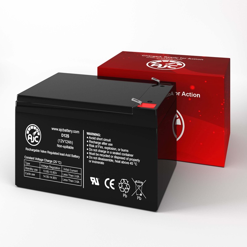 AJC Battery Compatible E-15ETLX 12V 12Ah Electric Scooter Battery