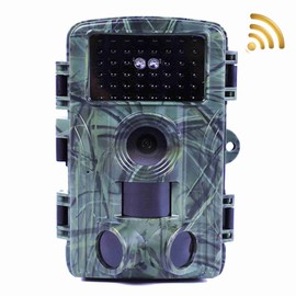 4K 60MP WiFi Trail Camera Night Vision Waterproof Hunting Camera with 2 Inch Screen for Outdoor Wildlife Monitoring