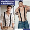 Kiiwah Hidden Braces Suspender for Men Under Clothes with 3