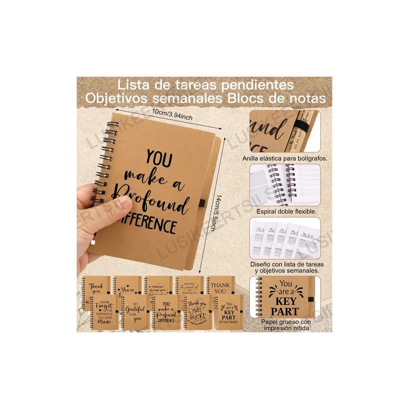 Libreta De Notas Y Plumas Set Regalo Mayoreo 20pcs