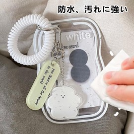 Commuter Pass/Trading Card Case, Trading Card Holder, IC Card, Case Holder, Card Case, Keyholder, Cute, Stylish, Transparent, Girls, College Students, High School Students, Commuting to Work, Commute,
