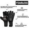 FEARLESS GOALKEEPERS Wolf V Onyx Goalkeeper Gloves - Breathable Football