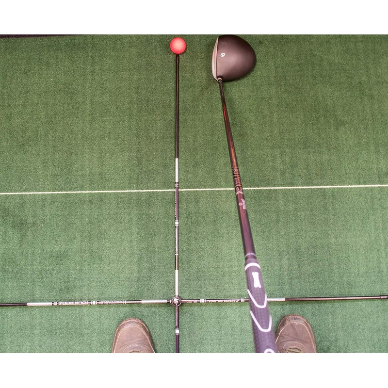 Longridge Golf Practice Aid Portable Tour Rodz Alignment Sticks Black