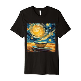 Retro Funky Ramen Pho Bowl Artistic Rave Festival Essentials Premium T-Shirt