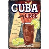 DODINO 20 x 30 cm Tin Sign, Cuba Libre, Funny,