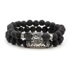 Veraly Conjunto De Pulseras Buda Cuentas Naturales Unisex 2pz