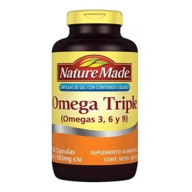 Omega Triple 3, 6 Y 9 Nature Made 150 Caps Sabor Na
