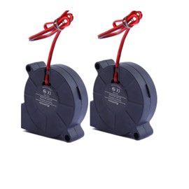 50 mm Blower 24 V 5015 Hydraulic Beared, 50 mm x 15 mm DC Brushless Cooler, Turbo Fan for 3D Printer Extruders, Humidifiers and Other Small Heat Output Devices (Pack of 2)