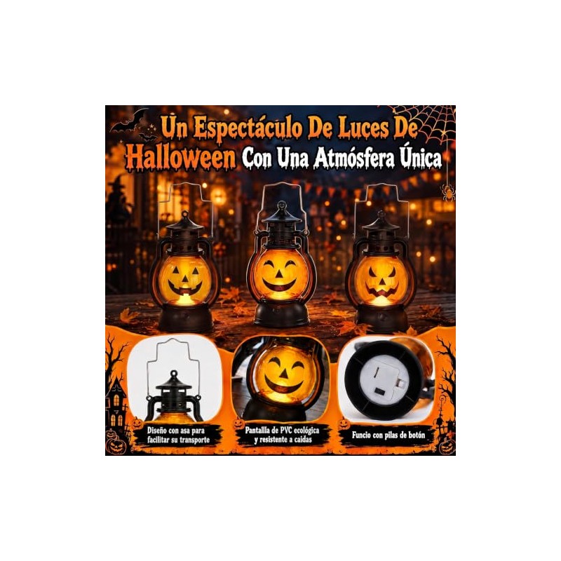 3 Linternas de Calabaza de Halloween, Linternas de Halloween