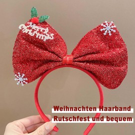 Bow Christmas Headband, Christmas Headband, Christmas Adult, Novelty Headband Christmas, Bow Christmas Hair Accessories, Christmas Headband for Christmas Party