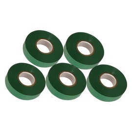 Dapetz ® Insulation Tape PVC Electrical 19mm x 22m Flame Retardant Roll Green 5 Rolls, Insulation Tape for Insulating, Repairing and Protecting Electrical Wires