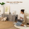 Wooden Cat Litter Box Enclosure with Storage Compartment with Adjustable