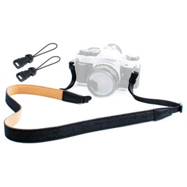 PIBIETTN Correa de cámara de película retro, de liberación rápida, ajustable, suave, vintage, para el cuello, para mujeres y hombres, réflex digital réflex digital sin espejo, prismáticos (jeans negros), Negro, 152cm