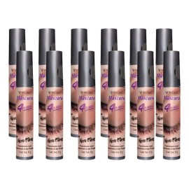 12 Piezas Rimel Mascara Pestañas Prosa 4 En 1 Color Microfibras                                                                                       
