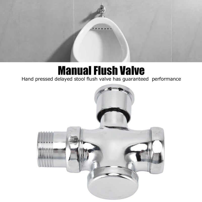 Urinal Flush Valve with Push Button Toilet Delay Flushing Valve