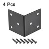 sourcing map Corner Brace Angle Bracket Fastener Stainless Steel L
