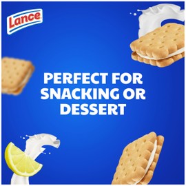 Lance Lance Sandwich Cookies, Nekot Lemon Creme, 10 Individually Wrapped Packs, 6 Sandwiches Each